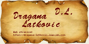 Dragana Latković vizit kartica